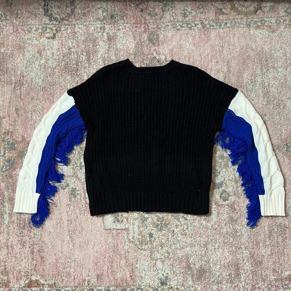 Free Generation Colorblock Fringe Sweater Women's Size M NWT - Picture 10 of 10
